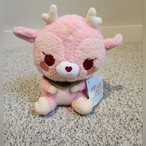 Pink Stuffed Deer Toy